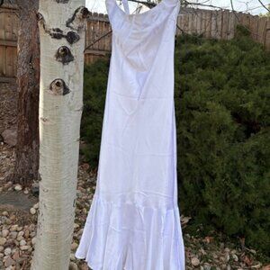 Fredericks Of Hollywood white satin dress size 4 never worn